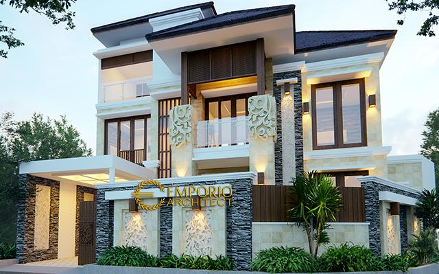 Desain Rumah Villa Bali 3 Lantai Bapak Djarot di  Jakarta