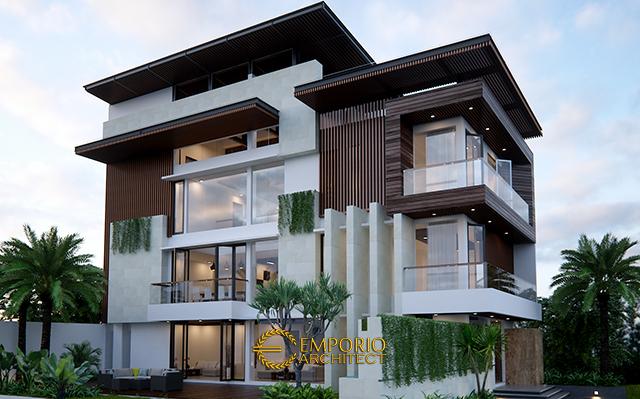 Desain Rumah Modern 3 Lantai Bapak Edy di  Jakarta Barat