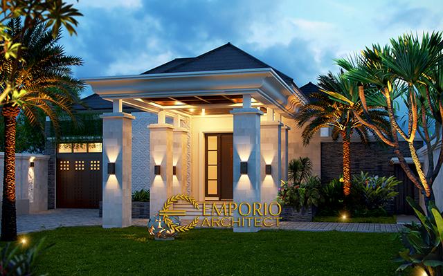 Desain Rumah Villa Bali 1 Lantai Bapak Faisal di  Pontianak Kalimantan