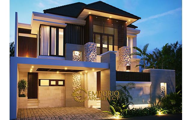 Desain Rumah Villa Bali 2 Lantai Bapak Fitri Hendarto di  Bontang, Kalimantan Timur