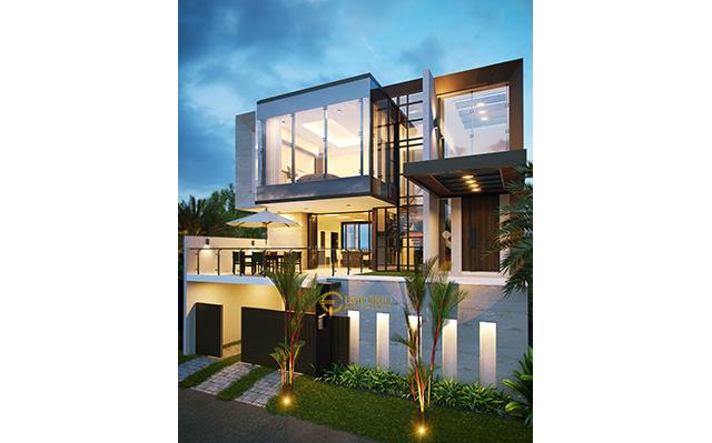 Desain Rumah Modern 3 Lantai Bapak Ilham II di  Jakarta