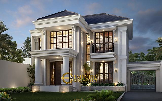 Desain Rumah Classic 2 Lantai Bapak Kusno di  Depok, Jawa Barat