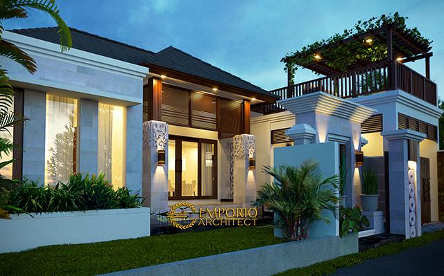 Desain Rumah Villa Bali 1 Lantai Bapak Krisna di  Kerobokan, Badung