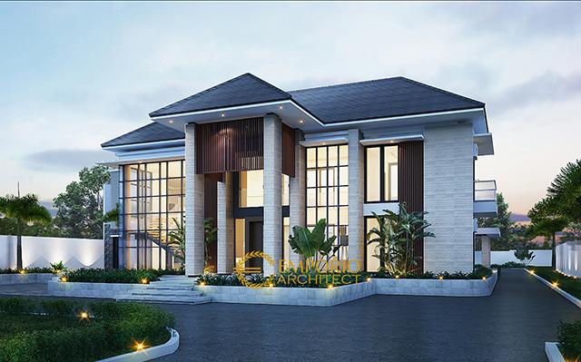 Desain Rumah Modern 2 Lantai Bapak Ngadiono di  Serang, Banten