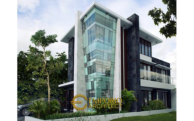 Desain Rumah Modern 3 Lantai Bapak Rado di  Jakarta