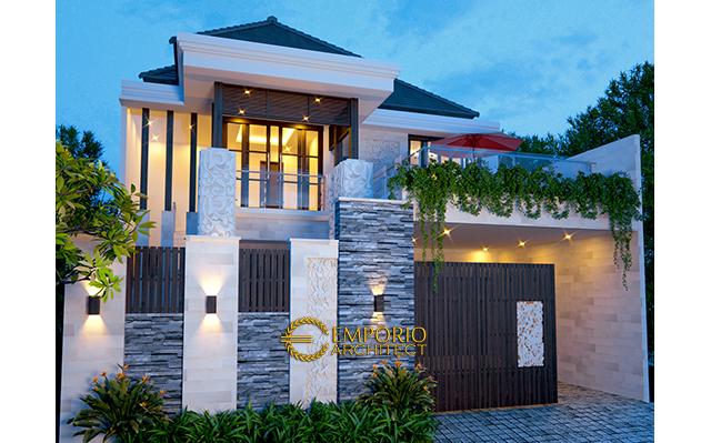 Desain Rumah Villa Bali 2 Lantai Bapak Soeharmin di  Semarang, Jawa Tengah