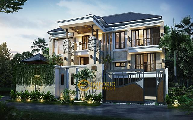 Desain Rumah Villa Bali 3 Lantai Bapak Teguh di  Jakarta