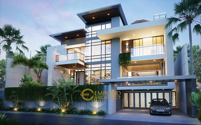 Desain Rumah Modern 4 Lantai Bapak Willy di  Dago Pakar, Bandung