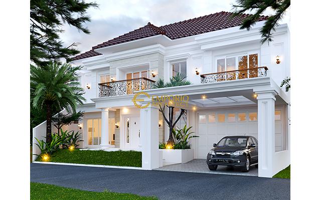 Desain Rumah Classic 2 Lantai Bapak Yanson Hutabarat di  Cibubur, Jakarta