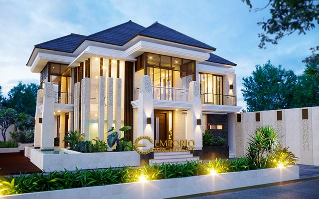 Desain Rumah Villa Bali 2 Lantai Ibu Dewi di  Jakarta Selatan