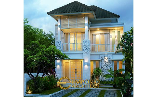 Desain Rumah Villa Bali 2 Lantai Ibu Dwidina di  Malang, Jawa Timur