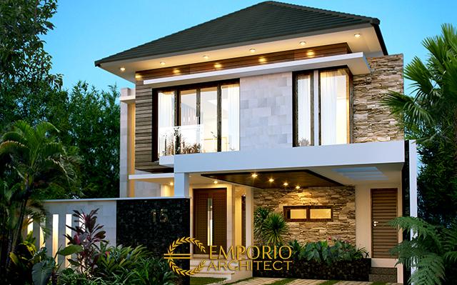 Desain Rumah Modern 2 Lantai Ibu Ella di  Jakarta