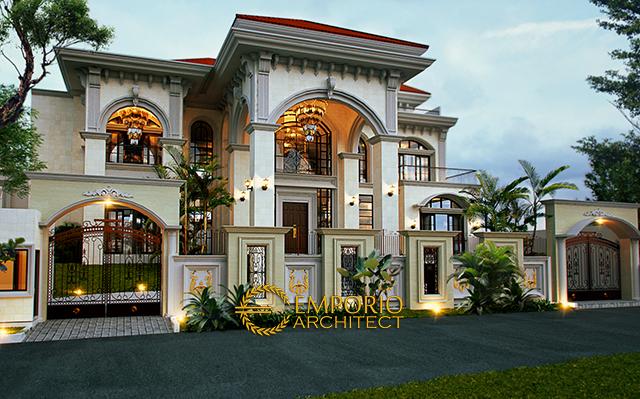 Desain Rumah Mediteran 2 Lantai Ibu Hapsari di  Cibubur, Jakarta Timur