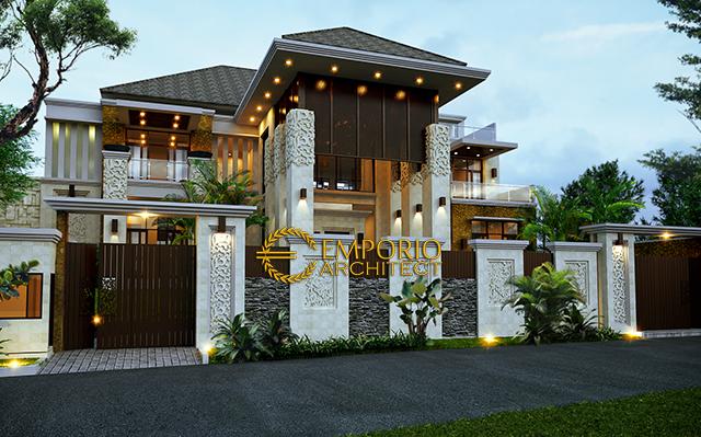 Desain Rumah Villa Bali 2 Lantai Ibu Hapsari II di  Cibubur, Jakarta Timur