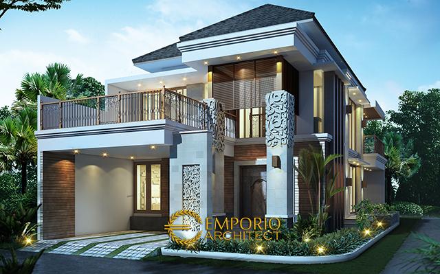 Desain Rumah Hook Villa Bali 2 Lantai Ibu Imelda di  Jakarta