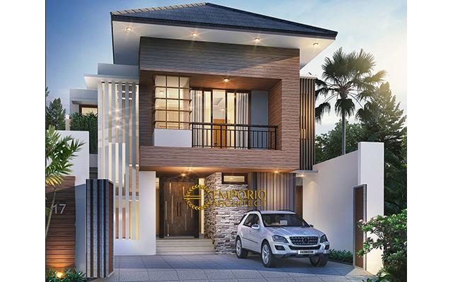 Desain Rumah Modern 2 Lantai Ibu Ira di  Jakarta