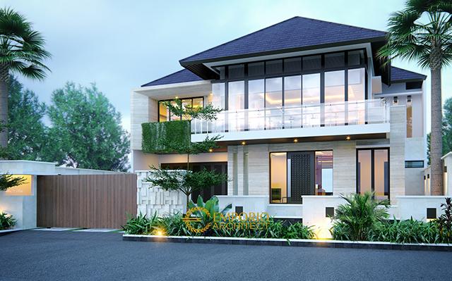 Desain Rumah Modern 2 Lantai Ibu Ista di  Jakarta