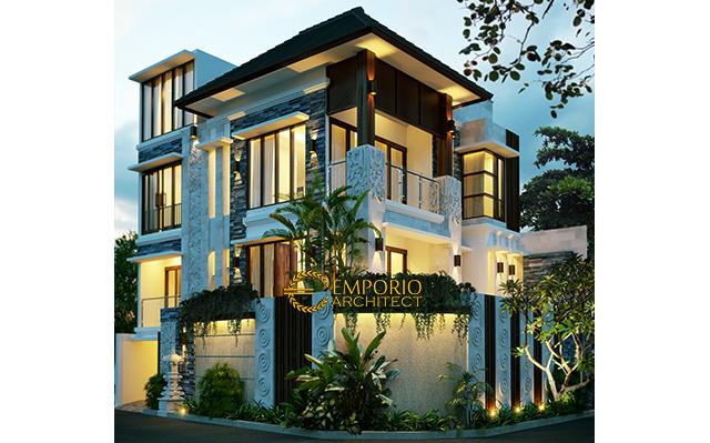 Desain Rumah Villa Bali 3 Lantai Ibu Ketut Nuriati di  Denpasar, Bali