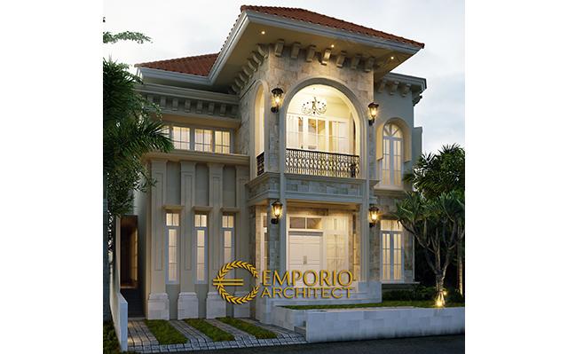 Desain Rumah Mediteran 2 Lantai Ibu Kiki di  Jakarta