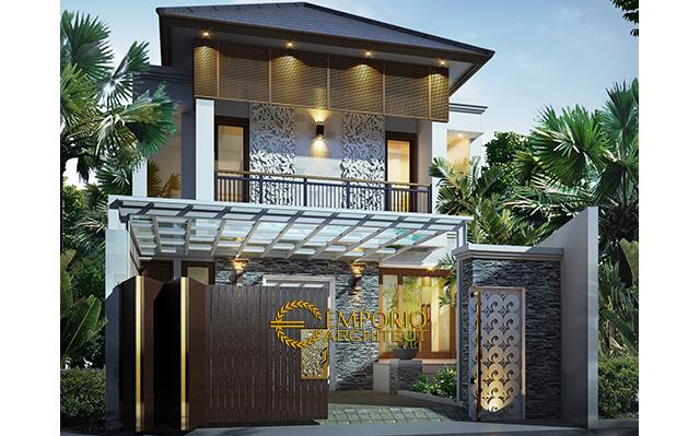 Desain Rumah Villa Bali 2 Lantai Ibu Meldi di  Tangerang, Banten