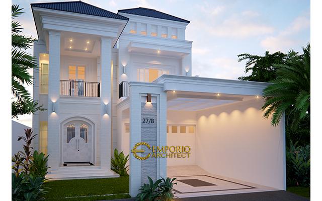 Desain Rumah Classic 2 Lantai Ibu NA di  Jakarta