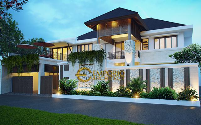 Desain Rumah Villa Bali 2 Lantai Ibu Niki Umar di  Bintaro, Jakarta