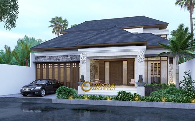 Desain Rumah Villa Bali 2 Lantai Ibu Susana di  Bandung