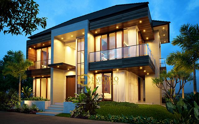 Desain Rumah Modern 2 Lantai Ibu Tasya di  Jakarta