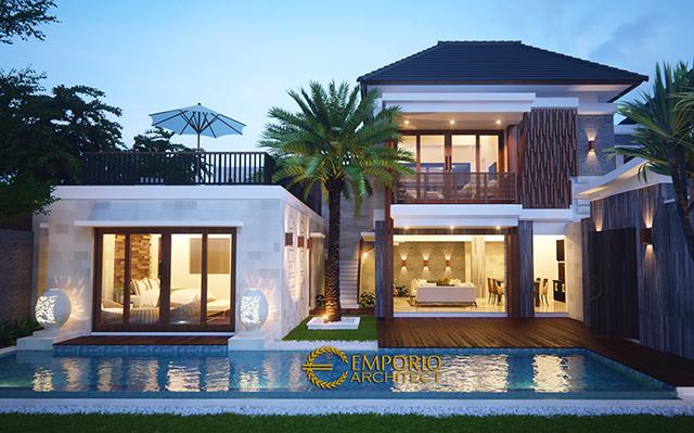 Desain Villa Style Villa Bali 2 Lantai Bapak Robert di  Seminyak, Bali