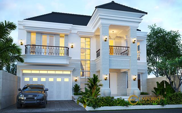 Desain Rumah Classic 2 Lantai Ibu Ayu di  Pantai Saba, Gianyar