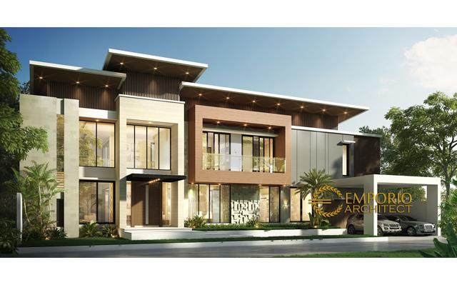 Desain Rumah Modern 2 Lantai Bapak Aat di  Indramayu, Jawa Barat