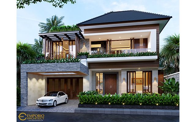 Desain Rumah Modern 2 Lantai Bapak Hayadi di  Jakarta Barat