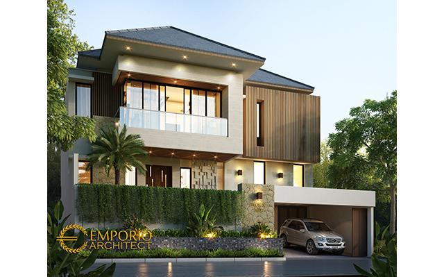 Desain Rumah Modern 2 Lantai Bapak Willy di  Jakarta Barat