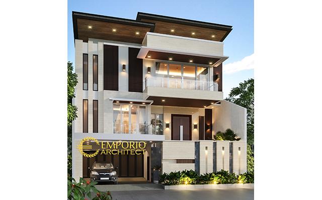 Desain Rumah Modern 3 Lantai Ibu Lie Sien di  Jakarta Barat