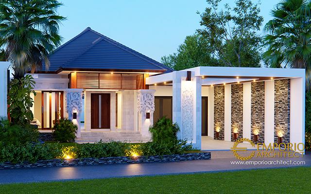 Desain Rumah Villa Bali 1 Lantai Bapak Arnold di  Jakarta