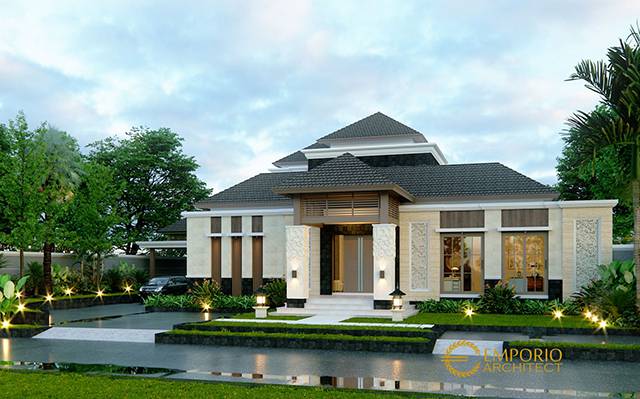 Desain Rumah Villa Bali 2 Lantai Bapak Chandra di  Jakarta