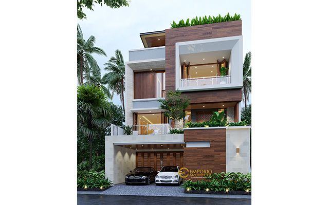 Desain Rumah Modern 3 Lantai Bapak Dedy di  Jakarta