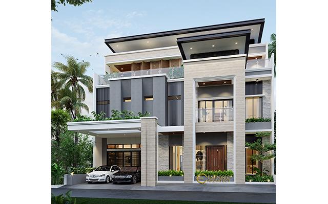 Desain Rumah Modern 2 Lantai Bapak FRK 582 di  Jakarta