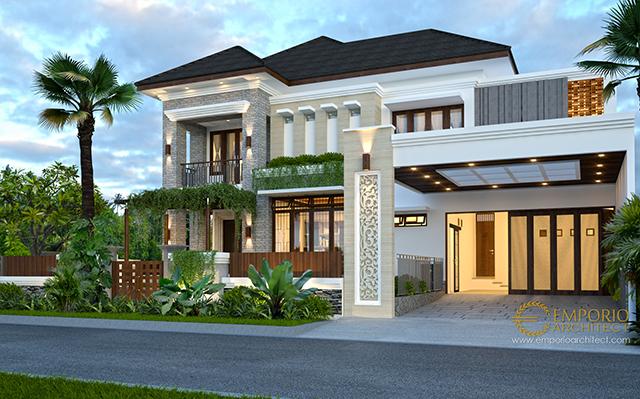 Desain Rumah Villa Bali 2 Lantai Bapak Halim di  Jakarta