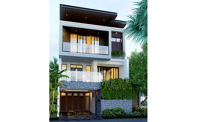 Desain Rumah Modern 3 Lantai Bapak Hardy di  Jakarta