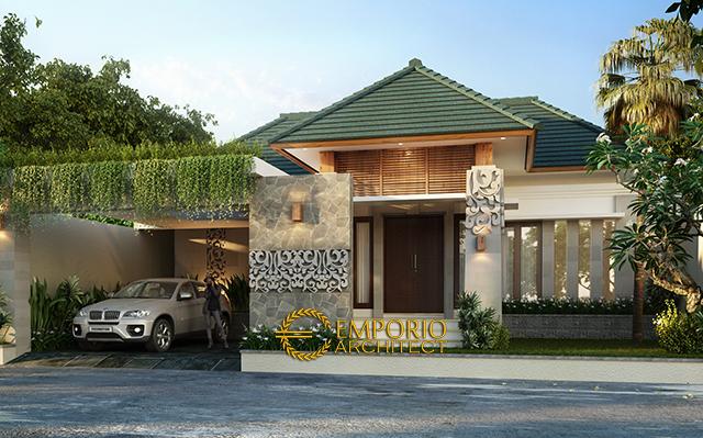 Desain Rumah Villa Bali 1 Lantai Bapak Ilham di  Jakarta