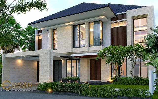 Desain Rumah Modern 2 Lantai Bapak Josmar di  Jakarta