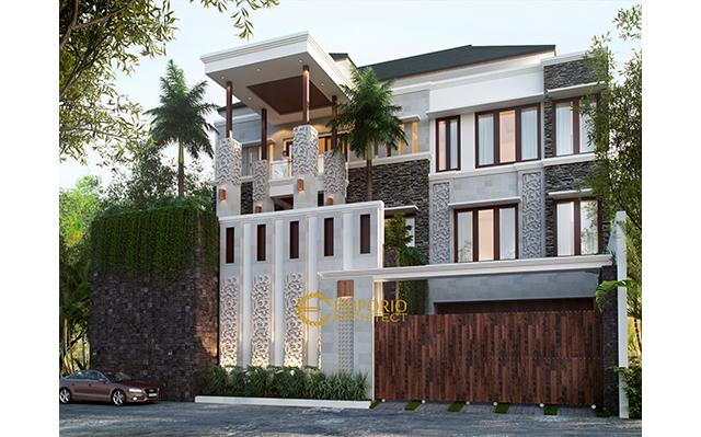 Desain Rumah Villa Bali 3 Lantai Bapak Martinus II di  Jakarta