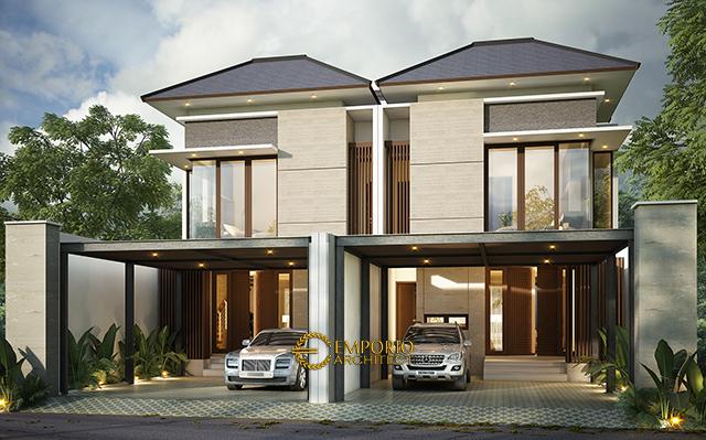 Desain Rumah Modern 2 Lantai Bapak Mirza di  Jakarta