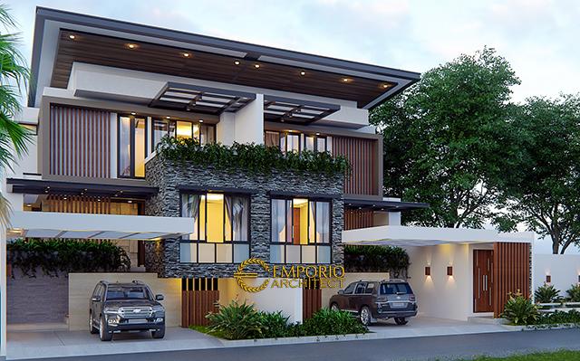 Desain Rumah Modern 3 Lantai Bapak Pramana di  Jakarta