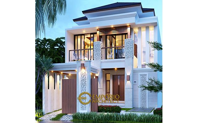 Desain Rumah Villa Bali 2 Lantai Ibu Riyanto di  Jakarta