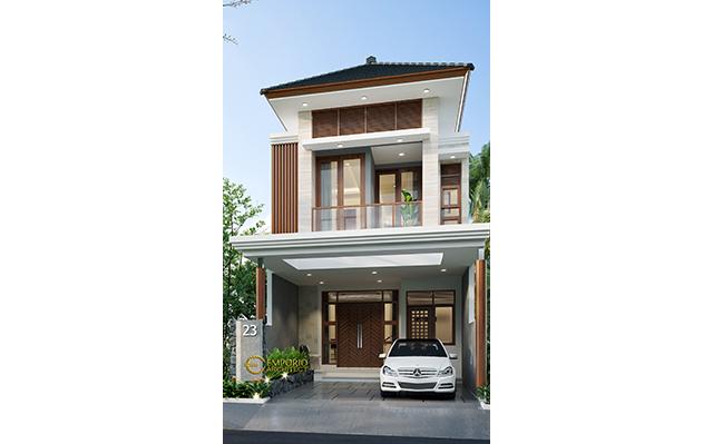 Desain Rumah Modern 2 Lantai Ibu Ayu di  Jakarta