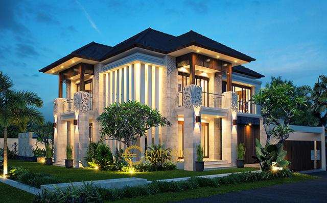 Desain Rumah Villa Bali 2 Lantai Ibu Dede di  Jawa Barat