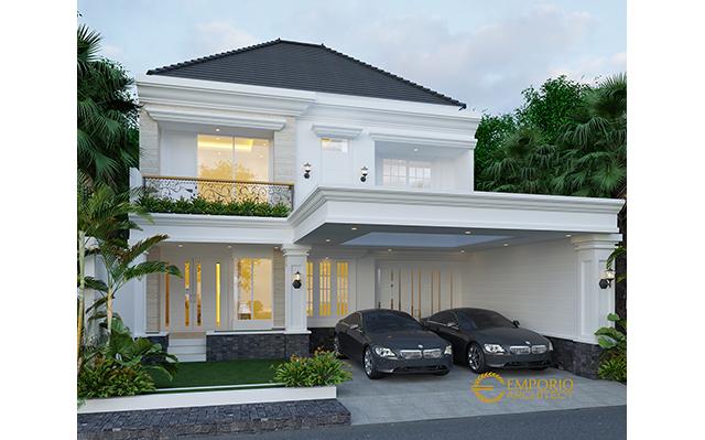 Desain Rumah Classic 2 Lantai Ibu Diana di  Jakarta