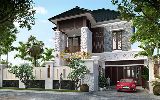 Desain Rumah Villa Bali 2 Lantai Ibu Fara Duister di  Jakarta